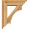 Ekena Millwork Westlake Traditional Rough Sawn Bracket w/ Offset Brace, Western Red Cedar, 8"W x 28"D x 32"H BKT0806X28X32WTL01RWR - alternate 4